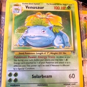 Holo Venusaur Pokémon Card